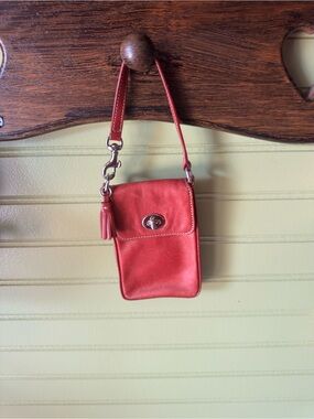 Coach Vintage Red Leather Mini Bag